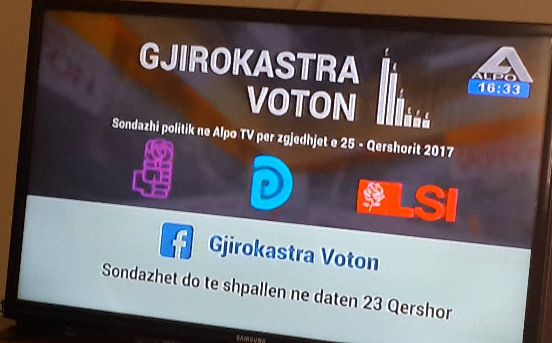 Qyfyre nga fushata në Gjirokastër, televizioni i LSI-së po kryen sondazh për zgjedhjet