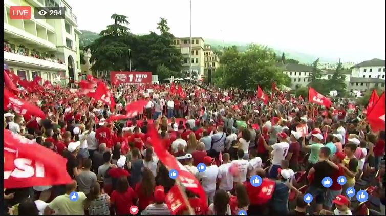VIDEO Live, Ilir Meta në Gjirokastër në takimin elektoral të LSI-së