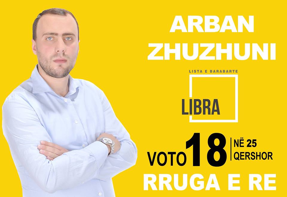 I riu nga Libohova kandidat për deputet i LIBRA-s, Arban Zhuzhuni: Ndryshimi po vjen edhe në Shqipëri