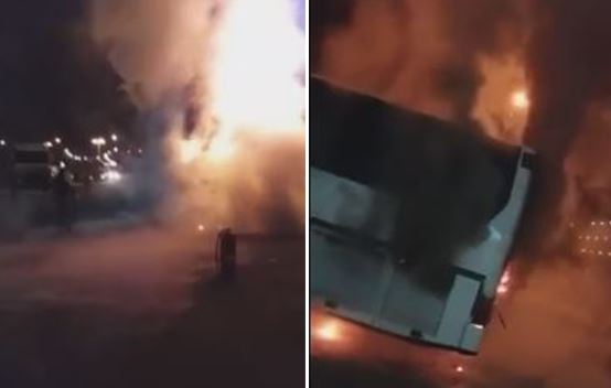 Merr flakë autobusi i linjës Shqipëri-Greqi, panik te 30 pasagjerët (VIDEO)