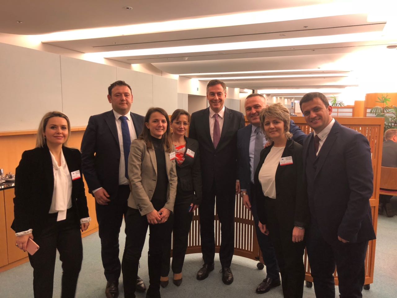 Deputeti i Gjirokastrës me delegacionin shqiptar në Bruksel, takojnë zyrtarin e BE që erdhi të nxirrte Bashën nga çadra