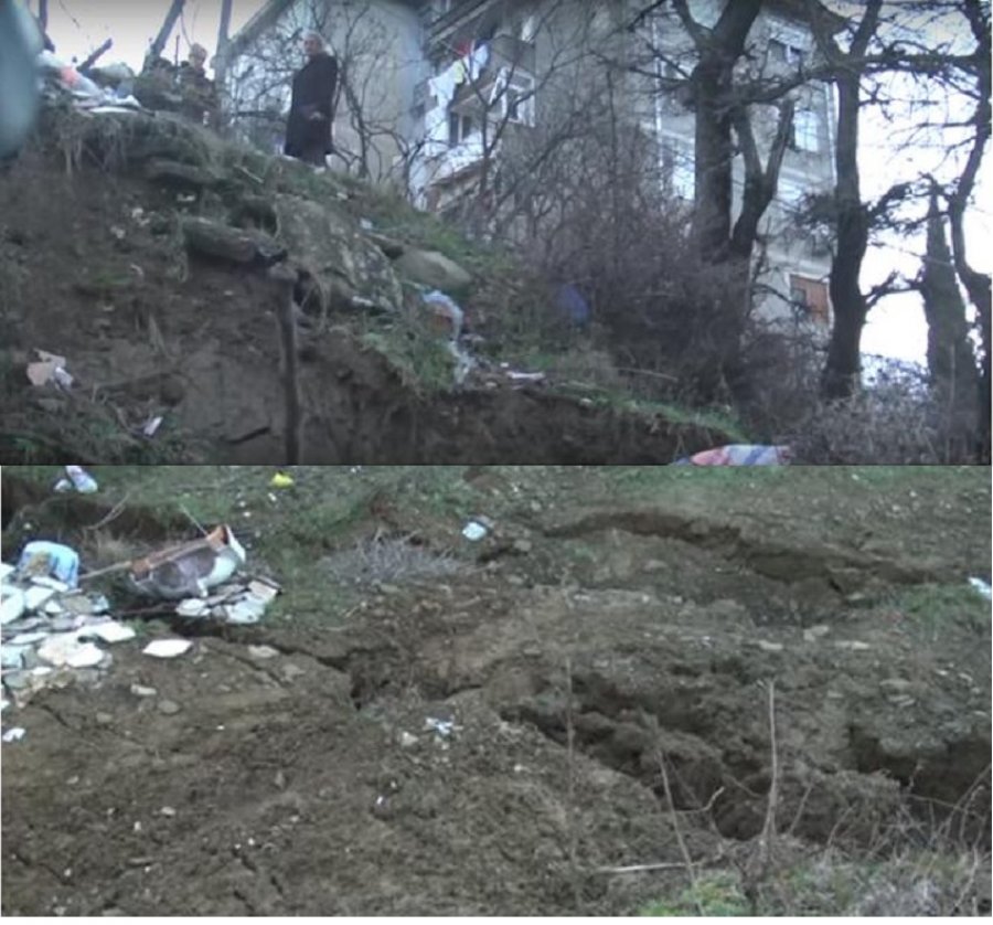 Panik në Gjirokastër, banorët e pallatit në lagjen ‘Punëtori’ e kalojnë natën jashtë (FOTO)