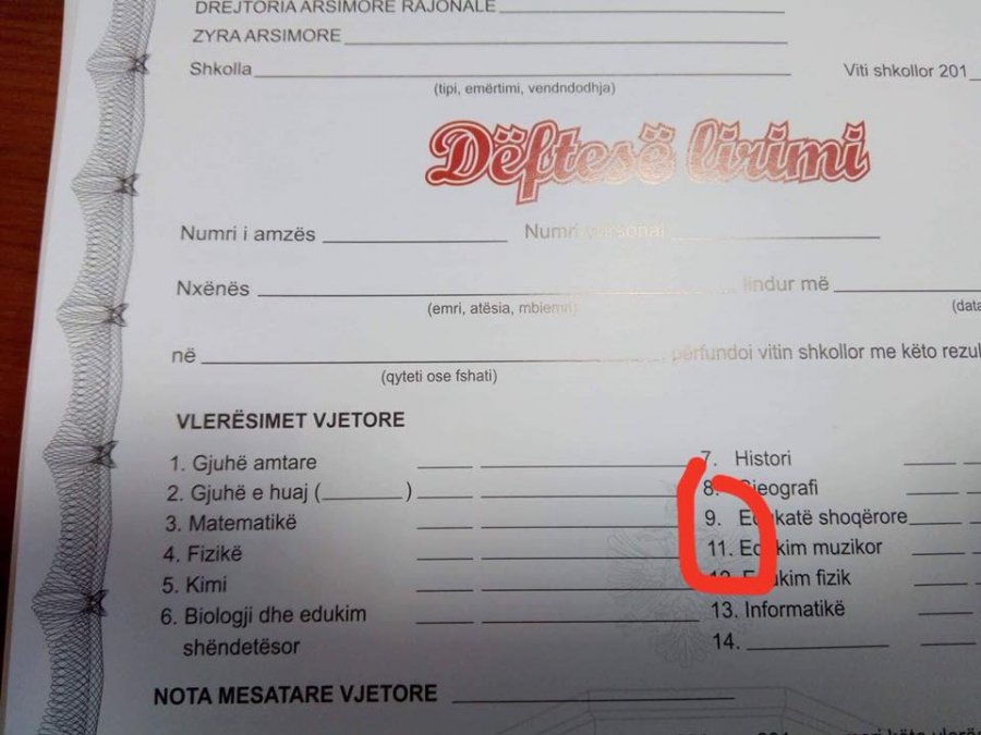 Skandali me dëftesat e lirimit, shihni çfarë ka ndodhur