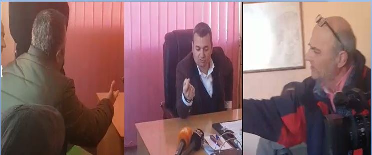 Prishjet e banesave në Këlcyrë, shihni çfarë i bëjnë banorët kryetarit Klement Ndoni brenda në zyrë (VIDEO)