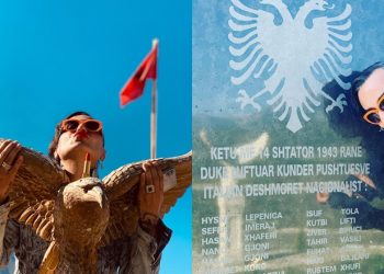 Me buzëkuq pranë memorialit në Këlcyrë, biznesmeni gay nga Tepelena kritika për Ramën dhe Metën