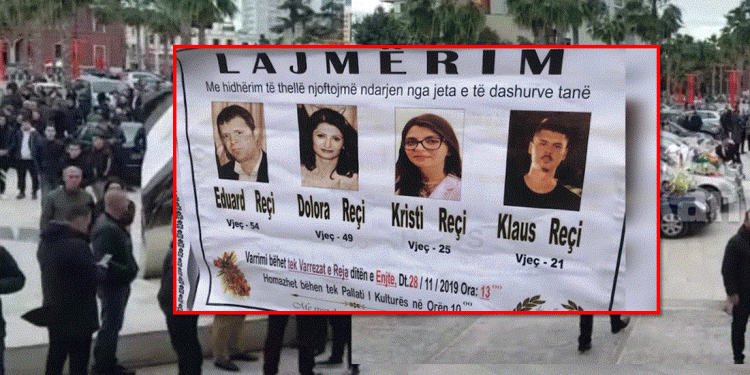 U shuan të katërt pas tërmetit, familja Reçi përcillet për në banesën e fundit (FOTO)