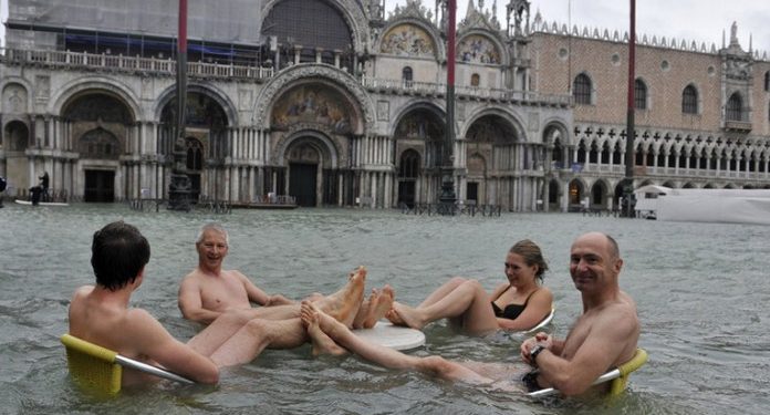 Përmbytje të pazakonta, shihni çfarë ndodh në Venecia (VIDEO)