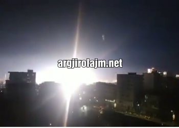 Momenti i shpërthimit të fuqishëm tek nënstacioni në Gjirokastër (VIDEO)