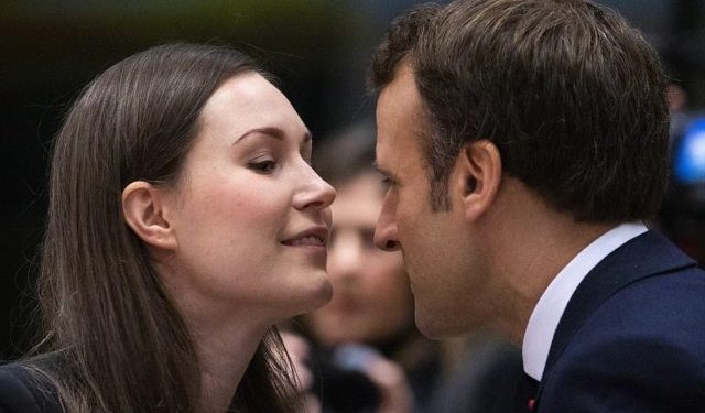 Puthje, përqafime dhe flirte/ Emannuel Macron s’i reziston dot kryeministres finlandeze (FOTO)