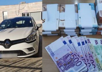 Sekuestrohen në Kakavijë 71 mijë euro, bllokohet makina luksoze