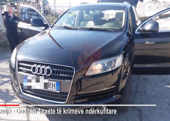 Bllokohen në Kakavijë 2 makina luksoze, 1 trajler dhe një patentë e falsifikuar. Ndiqen penalisht 4 persona (VIDEO)