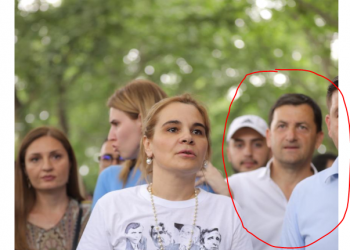 Vangjel Tavo pas Monika Kryemadhit tek protesta për teatrin