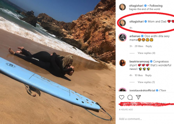 Olta Gixhari, shtatzënë për herë të parë