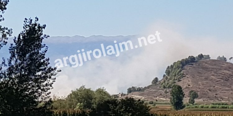 Libohovë, zjarr i madh në fshatin Bulo