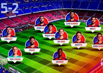 Barcelona me formacionin e veçantë ndaj Napolit