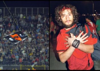 Video, Ballist Morina kalon në Beograd me këngën e Kombëtares