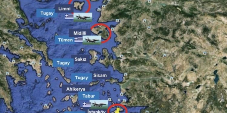 Harta që alarmoi Greqinë, ja ishujt që do të pushtohen nga turqit në rastin e një lufte