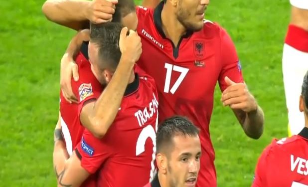 Shqipëria i shënon gol Bjellorusisë