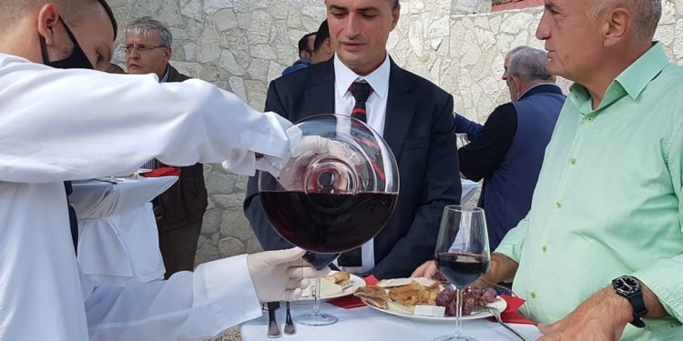 Ilir Meta në Tepelenë, ngre dolli vere me Tërmet Peçin (FOTO)