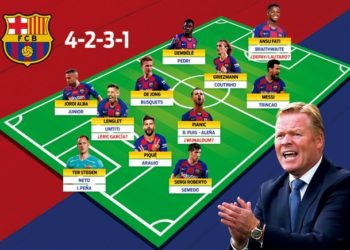 (Formacioni) Koeman dizenjon Barçën e tij