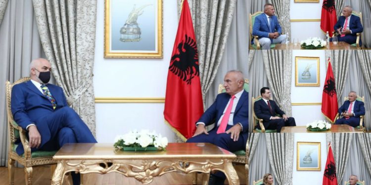 Takimi me Metën për datën e zgjedhjeve, vetëm Rama me maskë, opozita s’ka frikë nga Covid (FOTO)