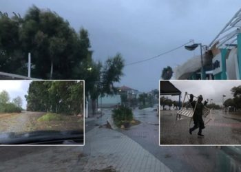 Ç’po ndodh në Greqi? Njerëz të bllokuar nëpër shtëpi dhe makina të ngecura në rrugë nga cikloni (FOTOT)