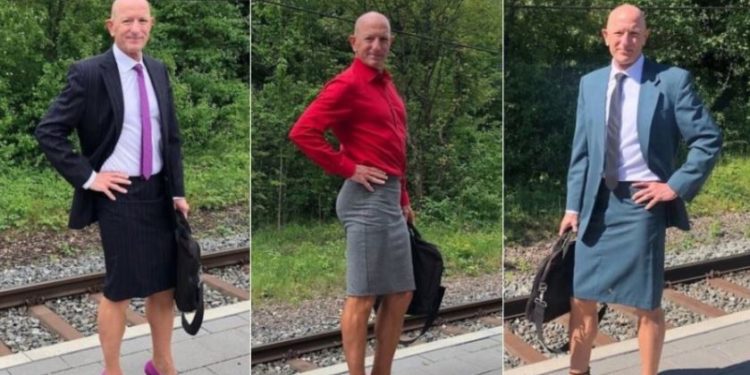 Njihuni me babain e 3 fëmijëve që çdo ditë shkon në punë me fund dhe këpucë me taka