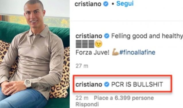 Ronaldo vë në dyshim tamponin anti-Covid: Budallallëk, jam mirë dhe i shëndetshëm!