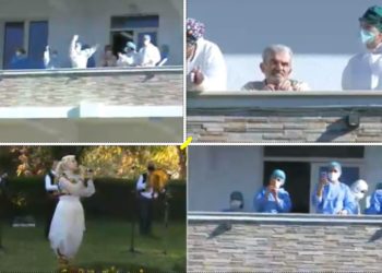 Të bashkuar kundër Covid/Ansambli i Këngëve dhe Valleve dhuron momente shplodhëse për mjekët dhe pacientët në spitalin Covid-2 (FOTO)