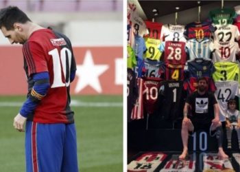 Historia sesi fanella origjinale e Maradonës përfundoi tek Messi