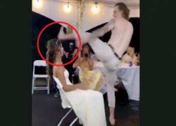 Video që po thyen rrjetin, kërcimi i dhëndrit prish natën e dasmës (VIDEO)