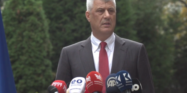 Jep dorëheqjen presidenti i Kosovës, Hashim Thaçi