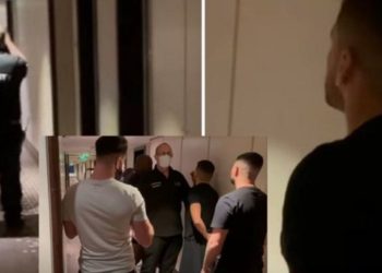 Video/ “Unë të thyej në mes”, Florian Marku përplaset me boksierin anglez në hotel