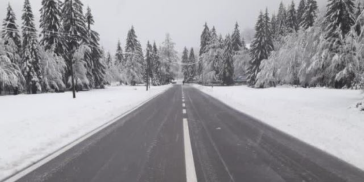 Dëbora mbulon Dardhën e Voskopojën