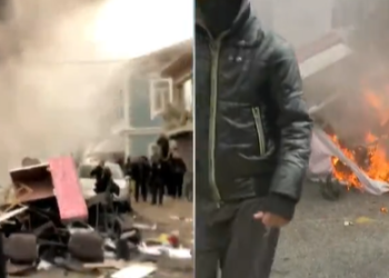 Militantët e PD i vënë flakën selisë së PS-së në Shkodër