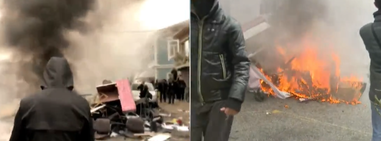 Militantët e PD i vënë flakën selisë së PS-së në Shkodër