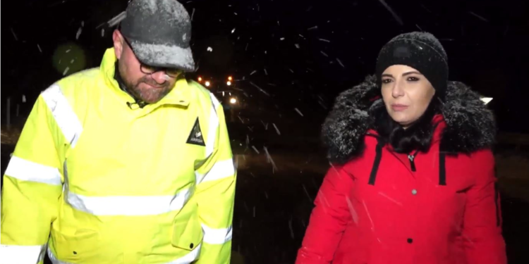 Rrugët me dëborë e ngrica, ministrja Balluku ka një paralajmërim për shoferët