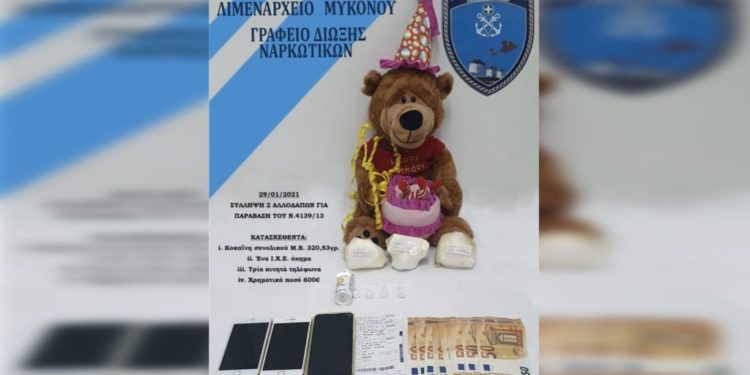 Çifti befason policinë në Greqi, ja çfarë kishin fshehur brenda arushit (VIDEO)