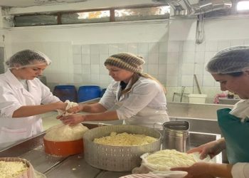 Basha skuqte vezë, Rudina Hajdari shfaqet duke përgatitur djathë kaçkavall (VIDEO)