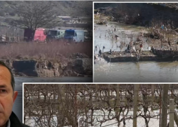 Prishja argjinaturës së lumit Drino, shkaktari i përmbytjeve në fshatin Vrisera të Dropullit (VIDEO)