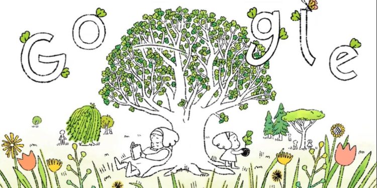 Dita e Tokës/ Google Doodle inkurajon të gjithë të mbjellin pemë për një të ardhme më të ndritur