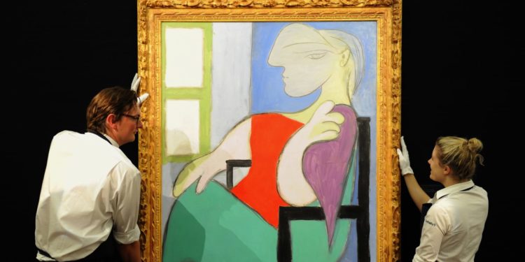 Portreti i Picasso-s “Gruaja Ulur Afër Një Dritare” në ankand për 55 milion dollarë