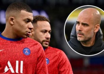 “Fle më mirë kur s’mendoj për Neymarin dhe Mbappen” – Guardiola synon ta ndalë dyshen e PSG-së