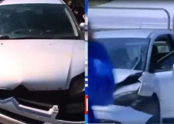 Incident i rëndë në Tiranë, makina hyn në Sheshin ‘Skënderbej’, thyen barrierat e shkon drejt qytetarëve (PAMJE TE RENDA)