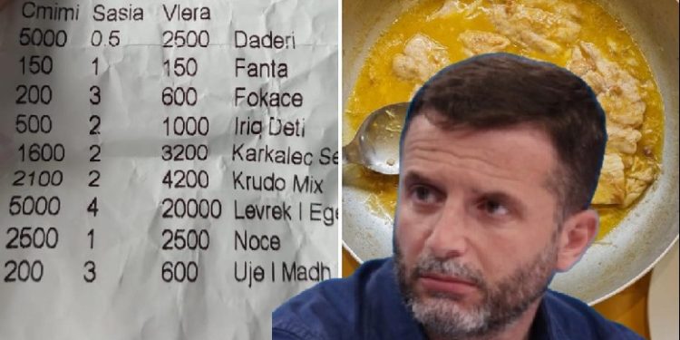 Braçe publikon një faturë të ‘çmendur’: Levreku nuk kushton askund 50 mijë lekë, mos i përzini njerëzit