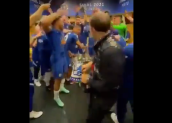 Fitorja e Champions-it, festa e madhe e Tuchel në dhomat e zhveshjes