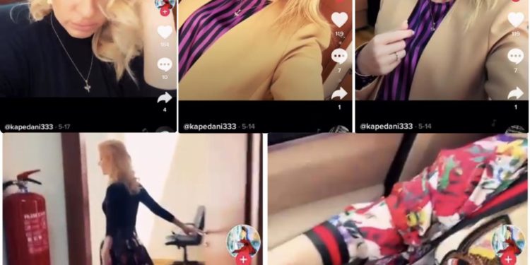 Çmenduri/ Kryetarja e Gjykatës së Elbasanit “tërbohet” në Tik Tok, shihni pamjet (VIDEO)