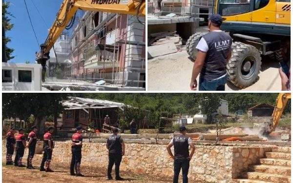 Pronari u arrestua tre ditë më parë, shembet ndërtesa në Ksamil (VIDEO)