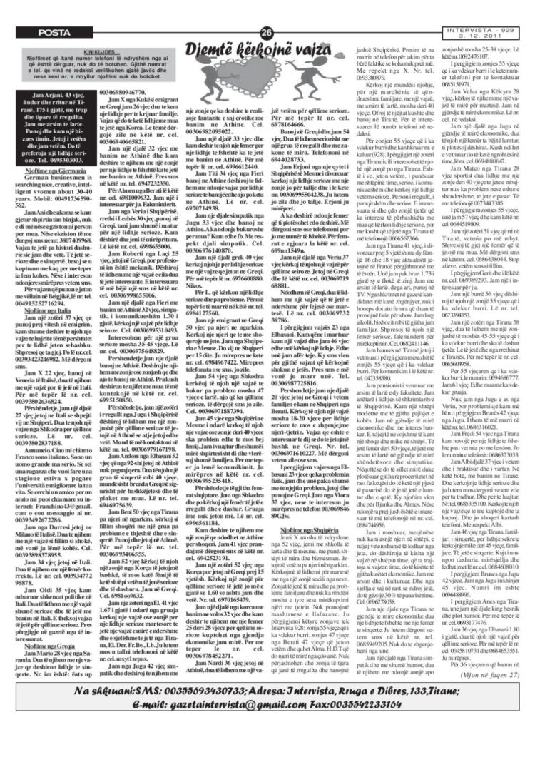 “Jam Beni, do mbaj një banane në dorë që të më njohësh”, si për’putheshin dikur shqiptarët kur s’kishte Instagram, Tik-Tok dhe emisione mblesërie