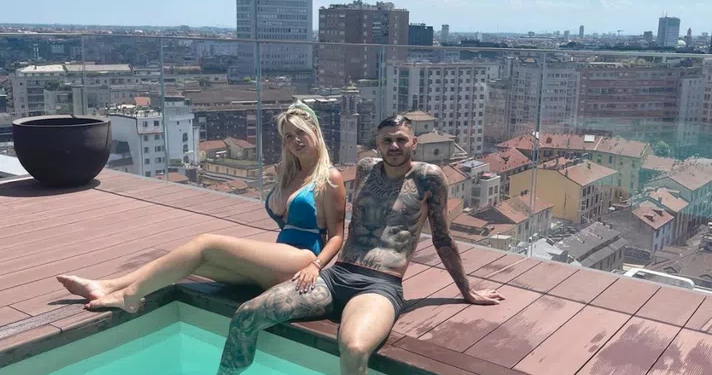 Mauro Icardi, relaks dhe not me Wanda Nara në “çatinë” e Milanos